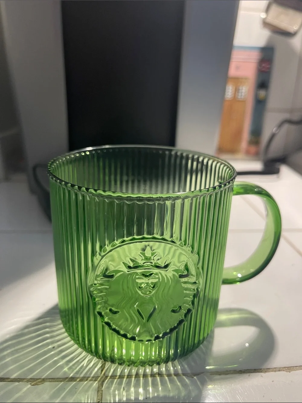 Starbuck Glass Mugs - 2 Green
